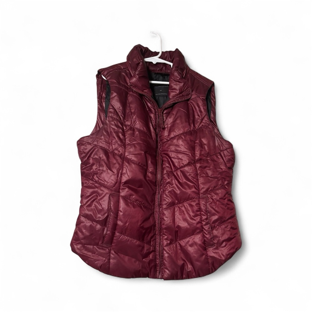 Aeropostale Maroon Quilted Vest